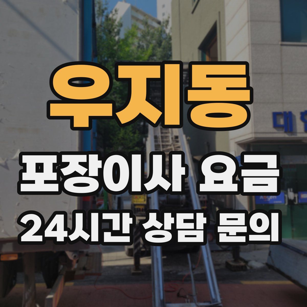 우지동 포장이사 요금