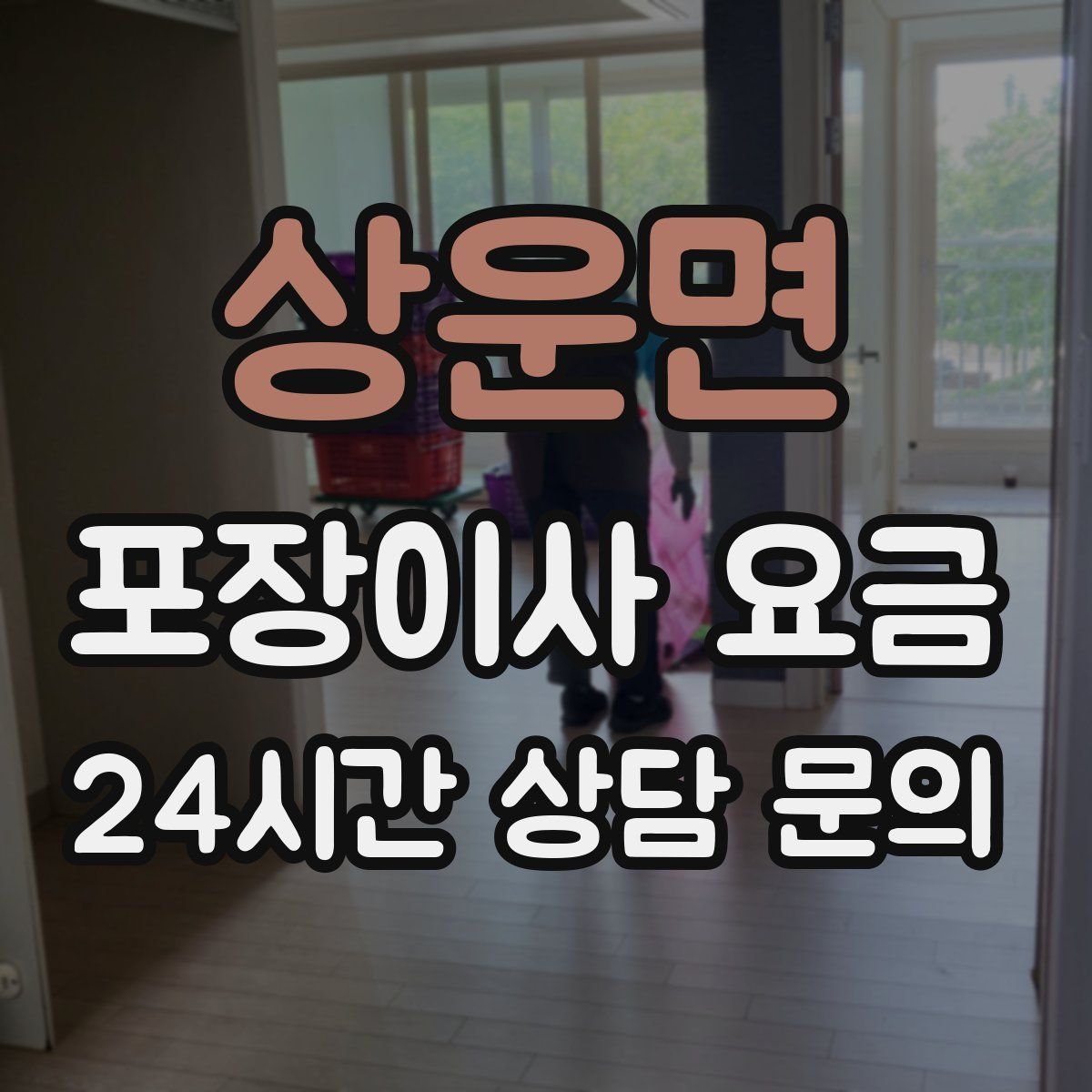 상운면 포장이사 요금