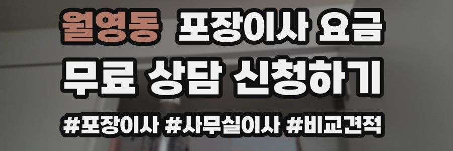 월영동 포장이사 요금