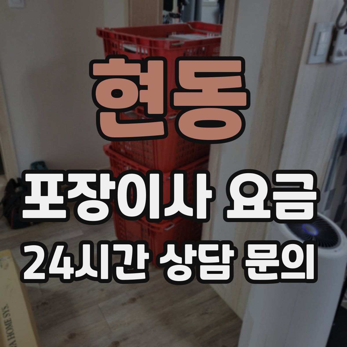 현동 포장이사 요금