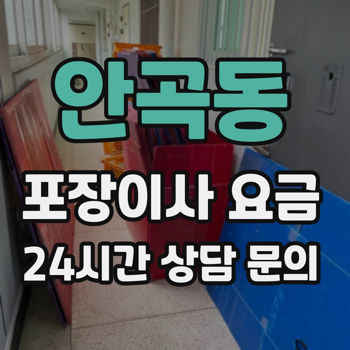 안곡동 포장이사 요금