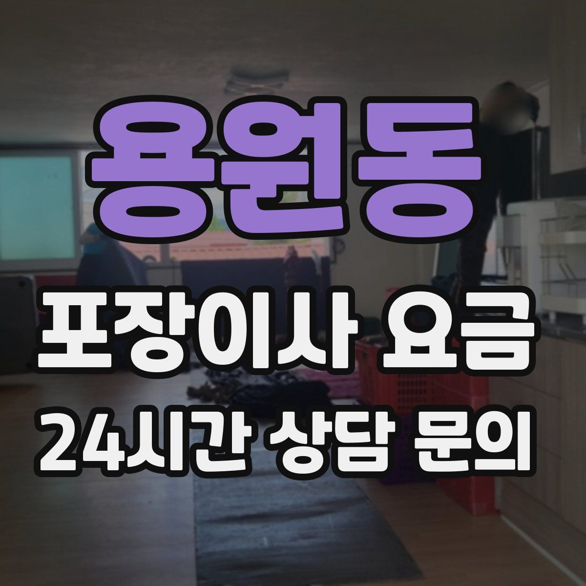 용원동 포장이사 요금