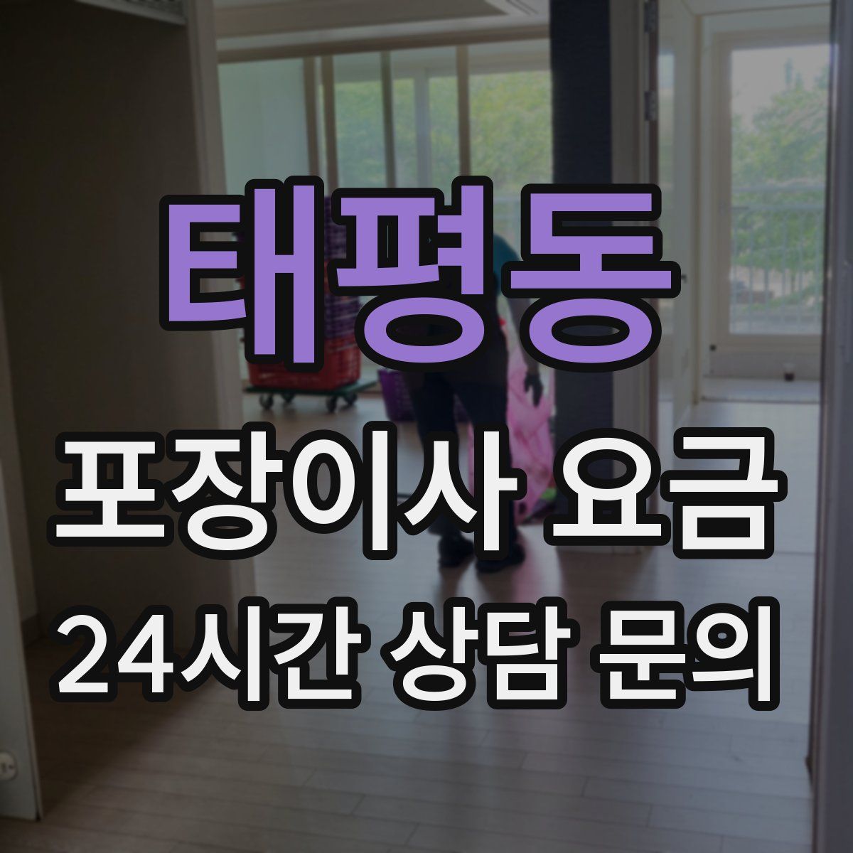 태평동 포장이사 요금
