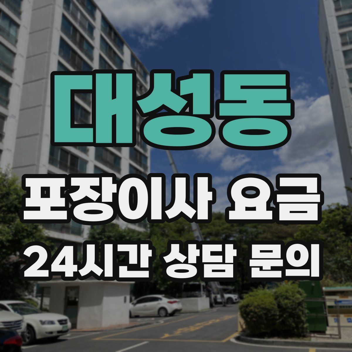 대성동 포장이사 요금