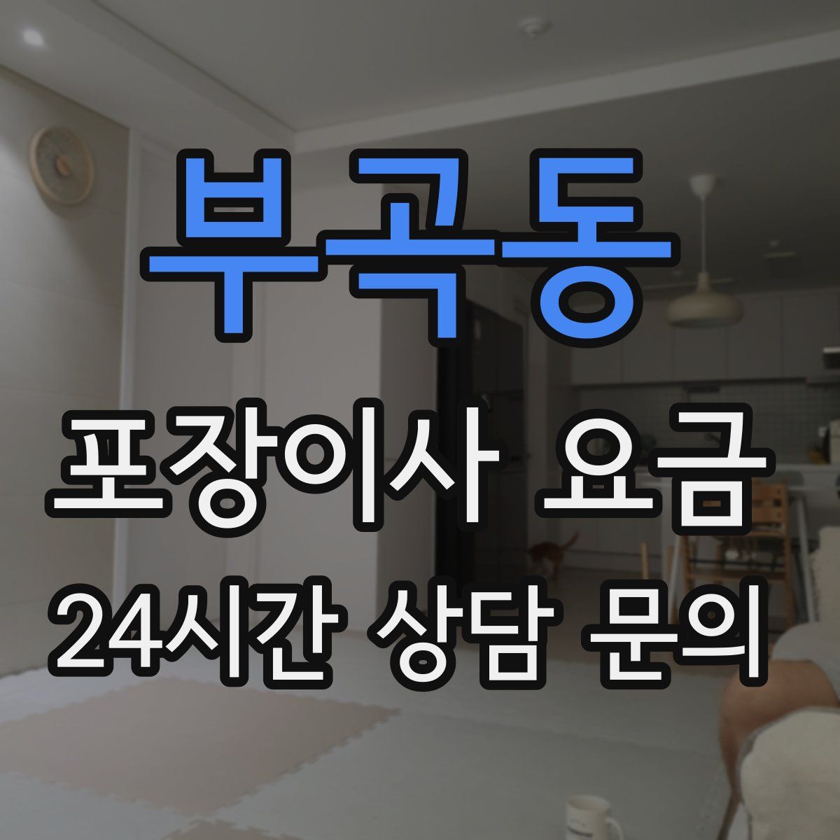 부곡동 포장이사 요금