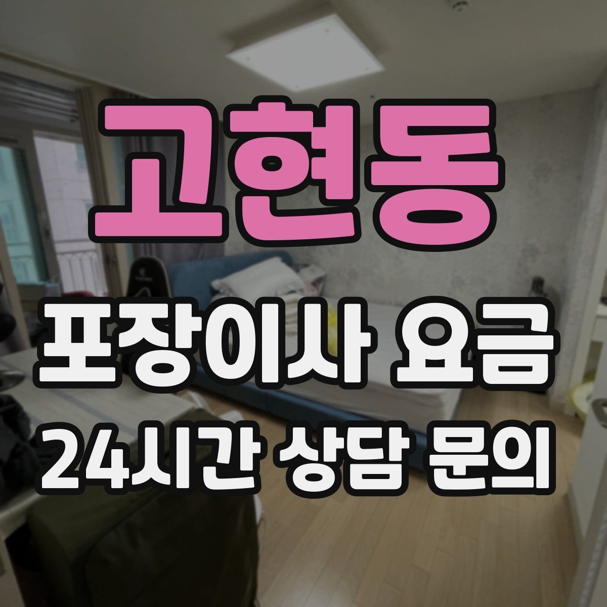 고현동 포장이사 요금