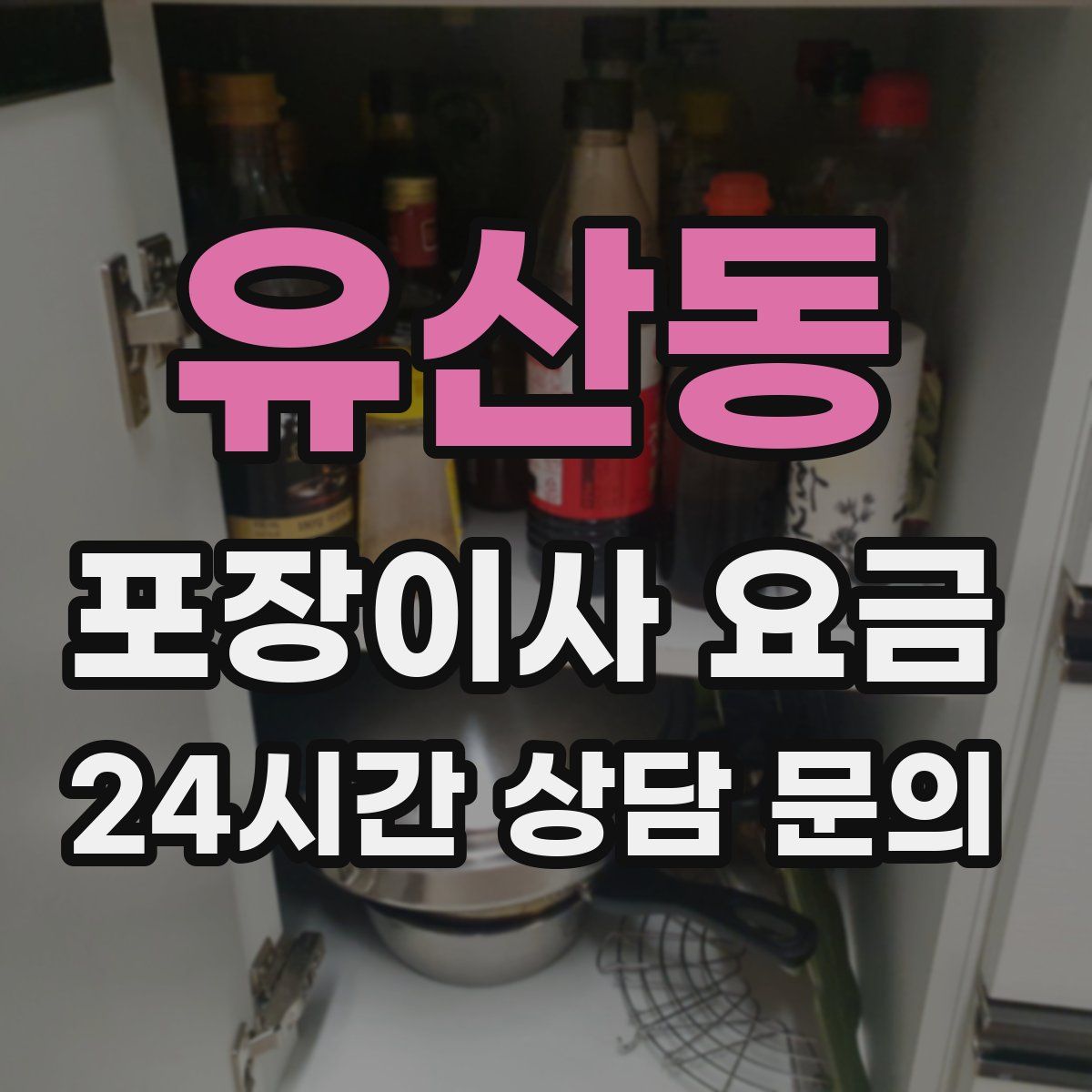 유산동 포장이사 요금