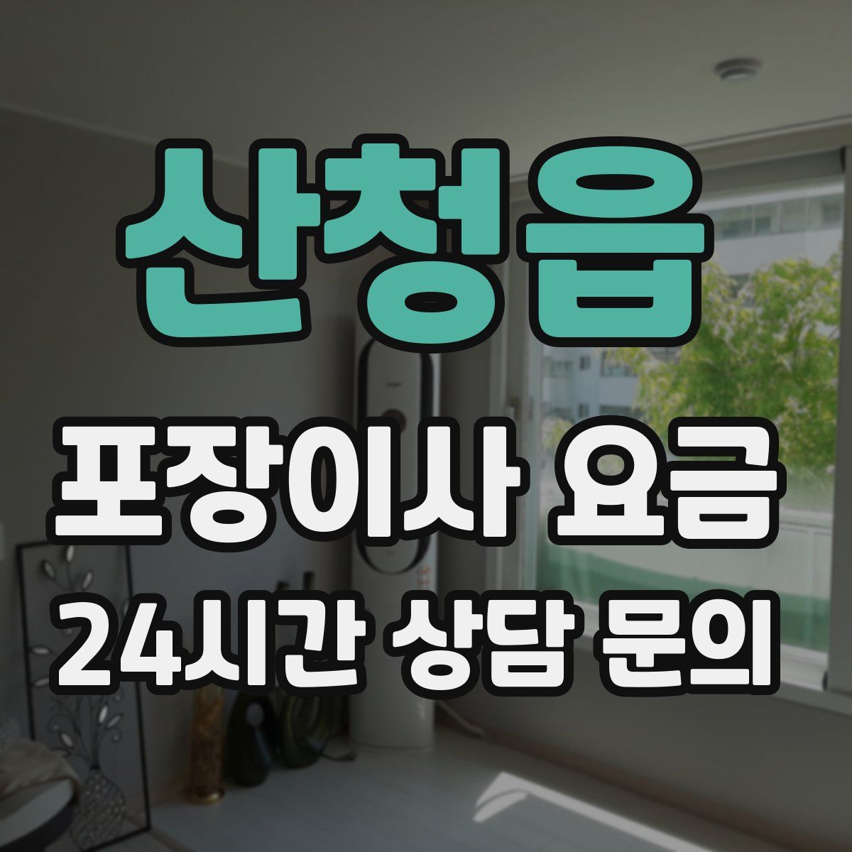 산청읍 포장이사 요금