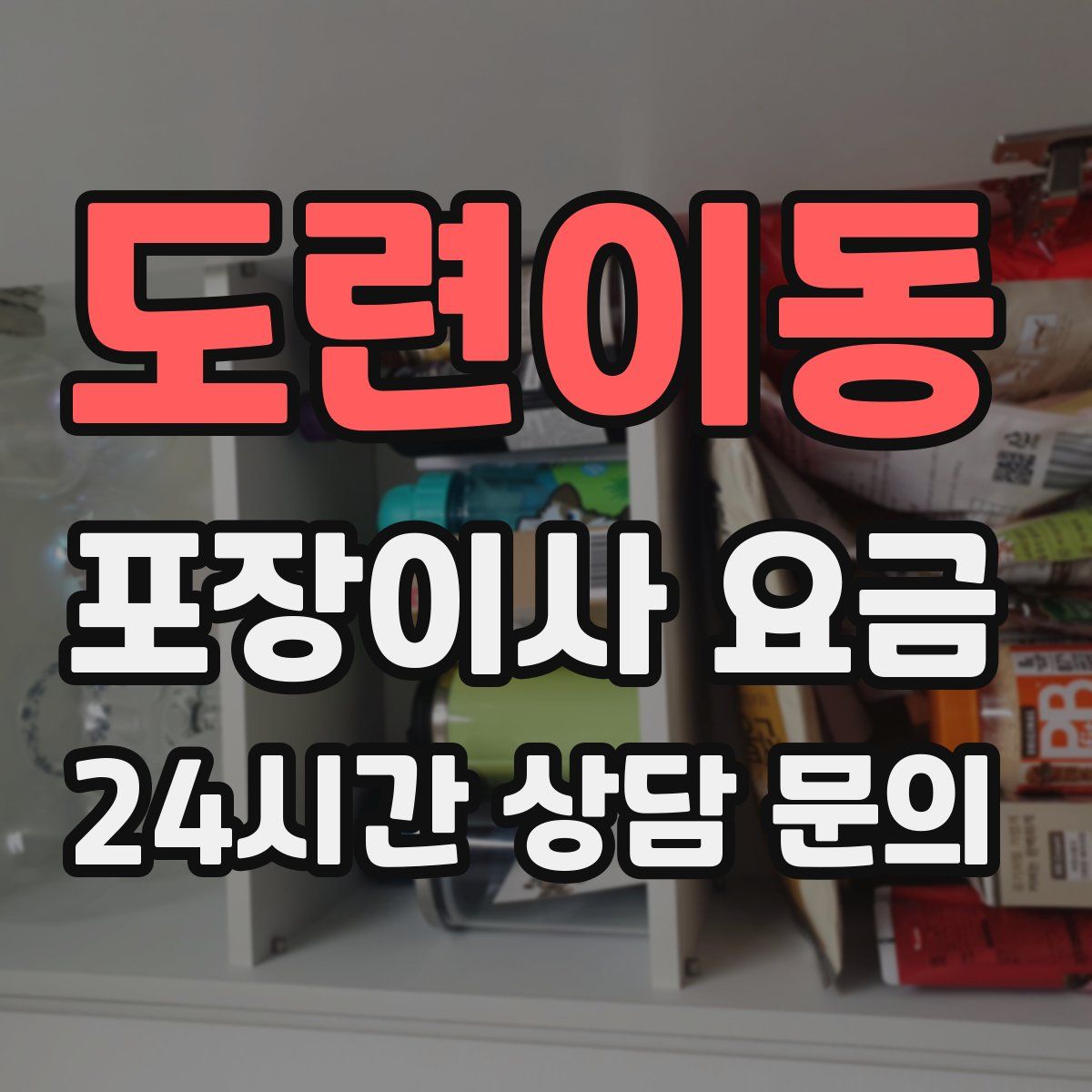 도련이동 포장이사 요금