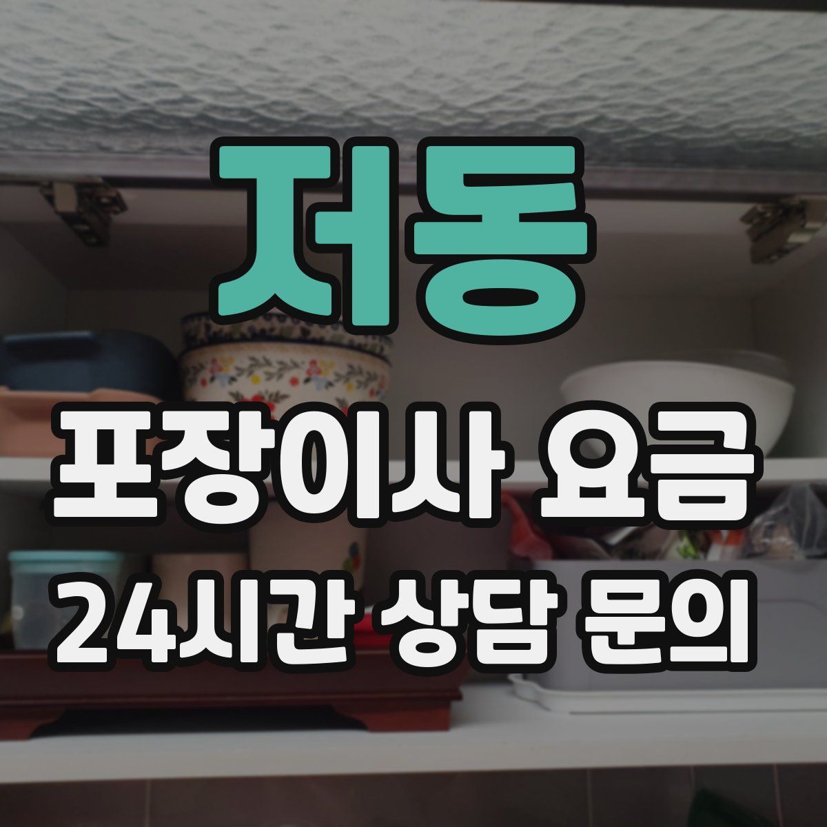 저동 포장이사 요금