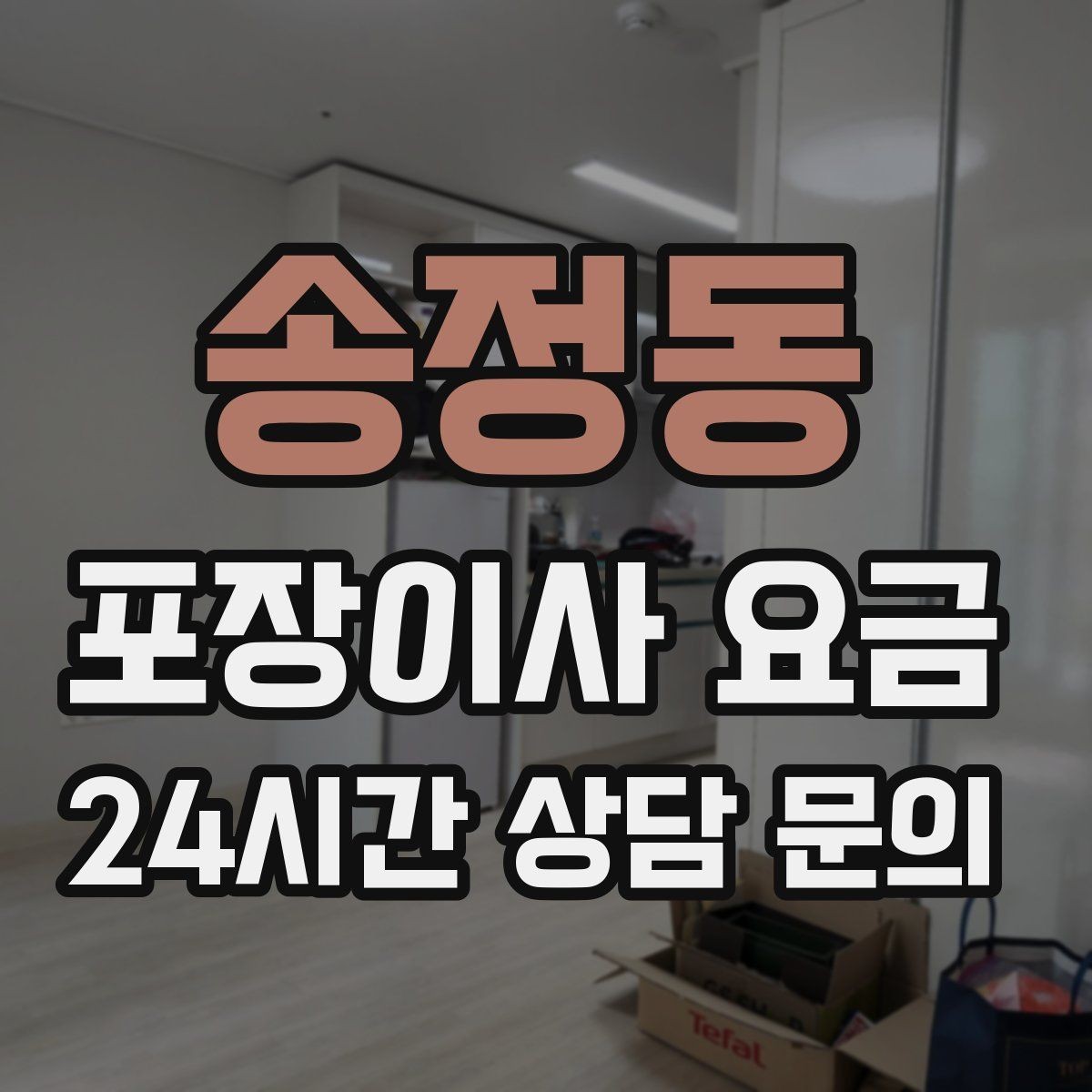 송정동 포장이사 요금 붙박이장 분해가 필요한 케이스 정리