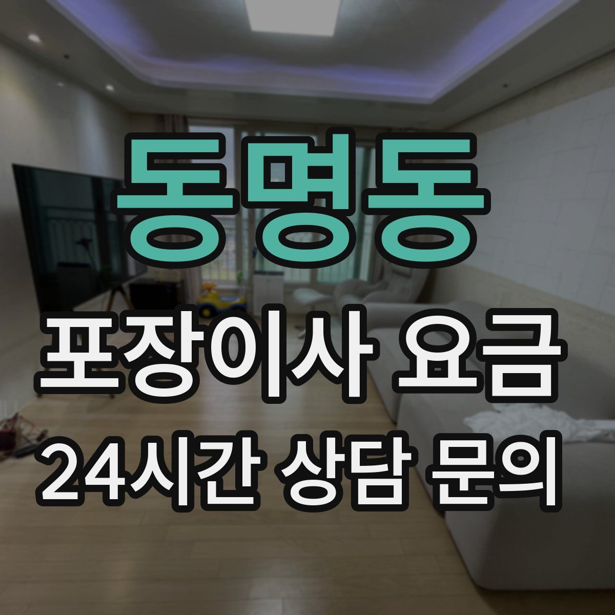 동명동 포장이사 요금