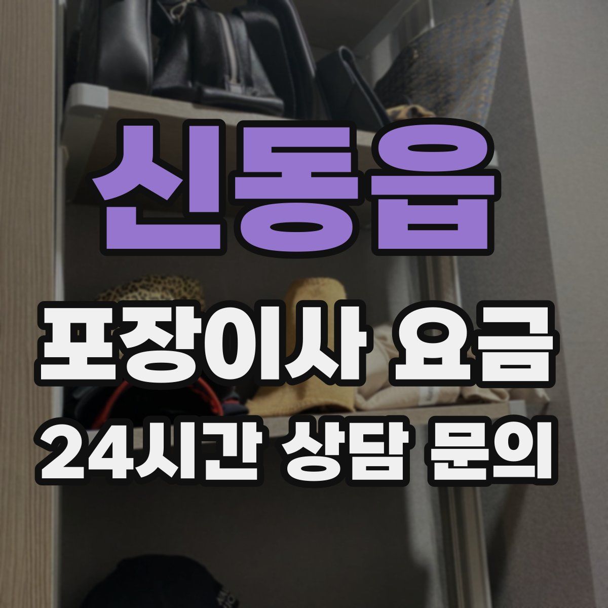 신동읍 포장이사 요금