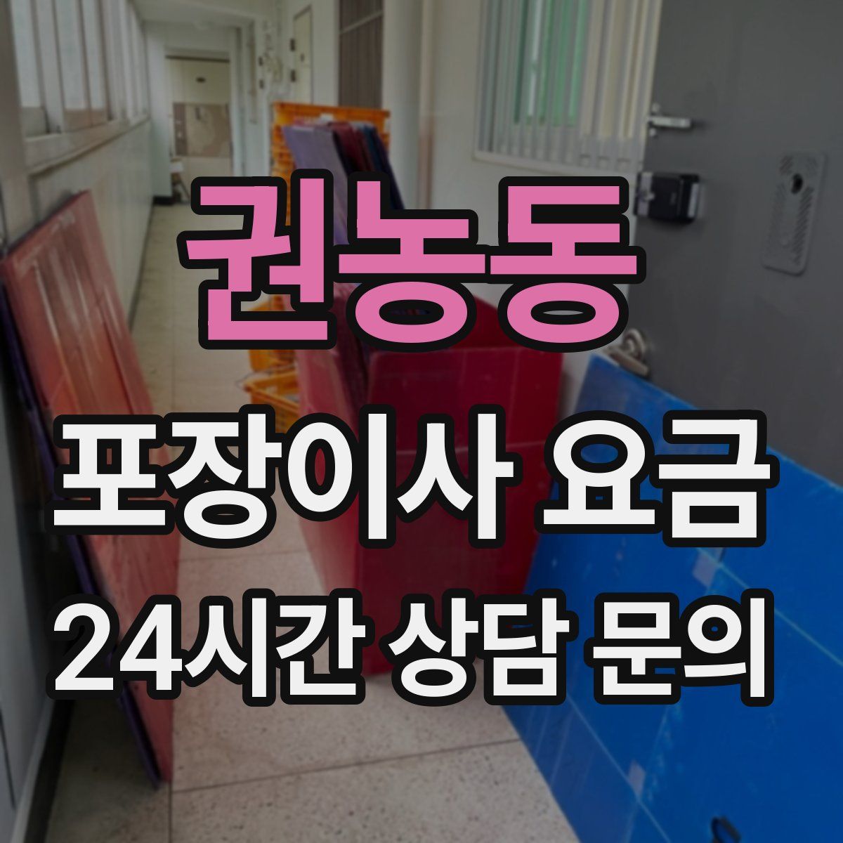권농동 포장이사 요금