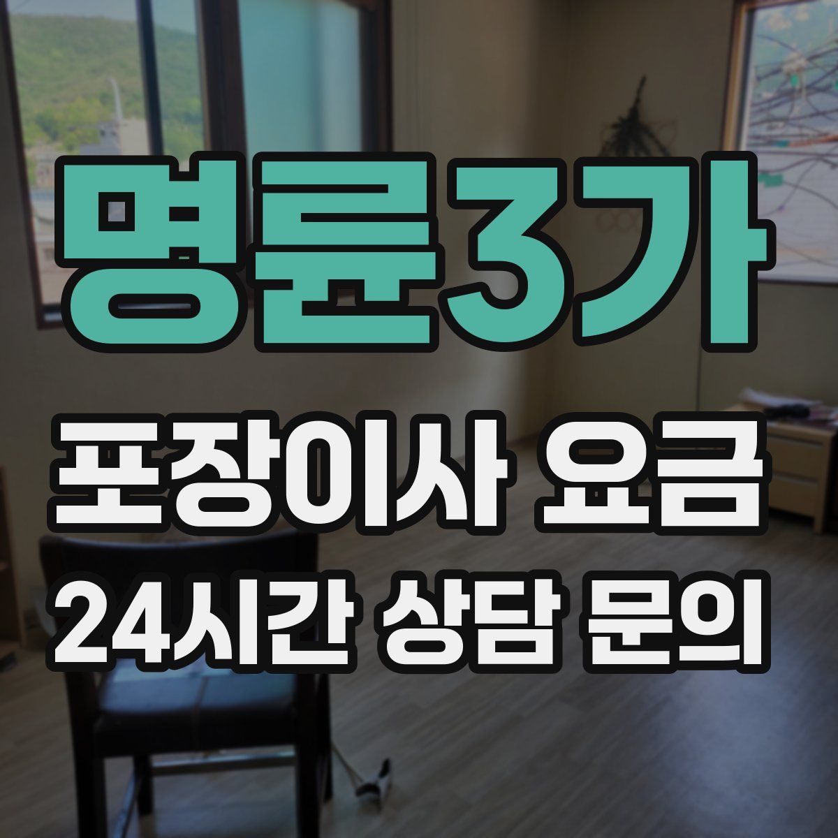명륜3가 포장이사 요금