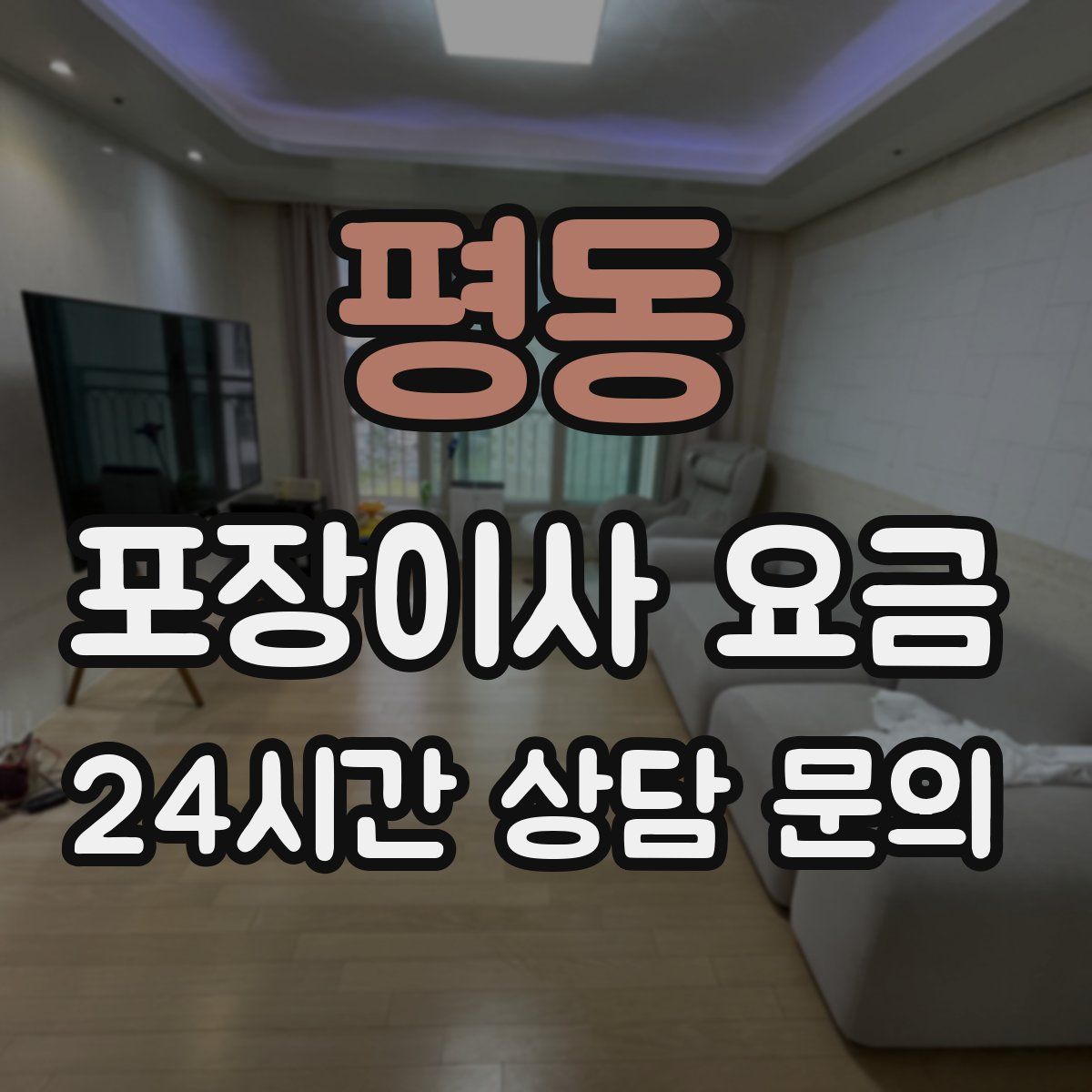 평동 포장이사 요금