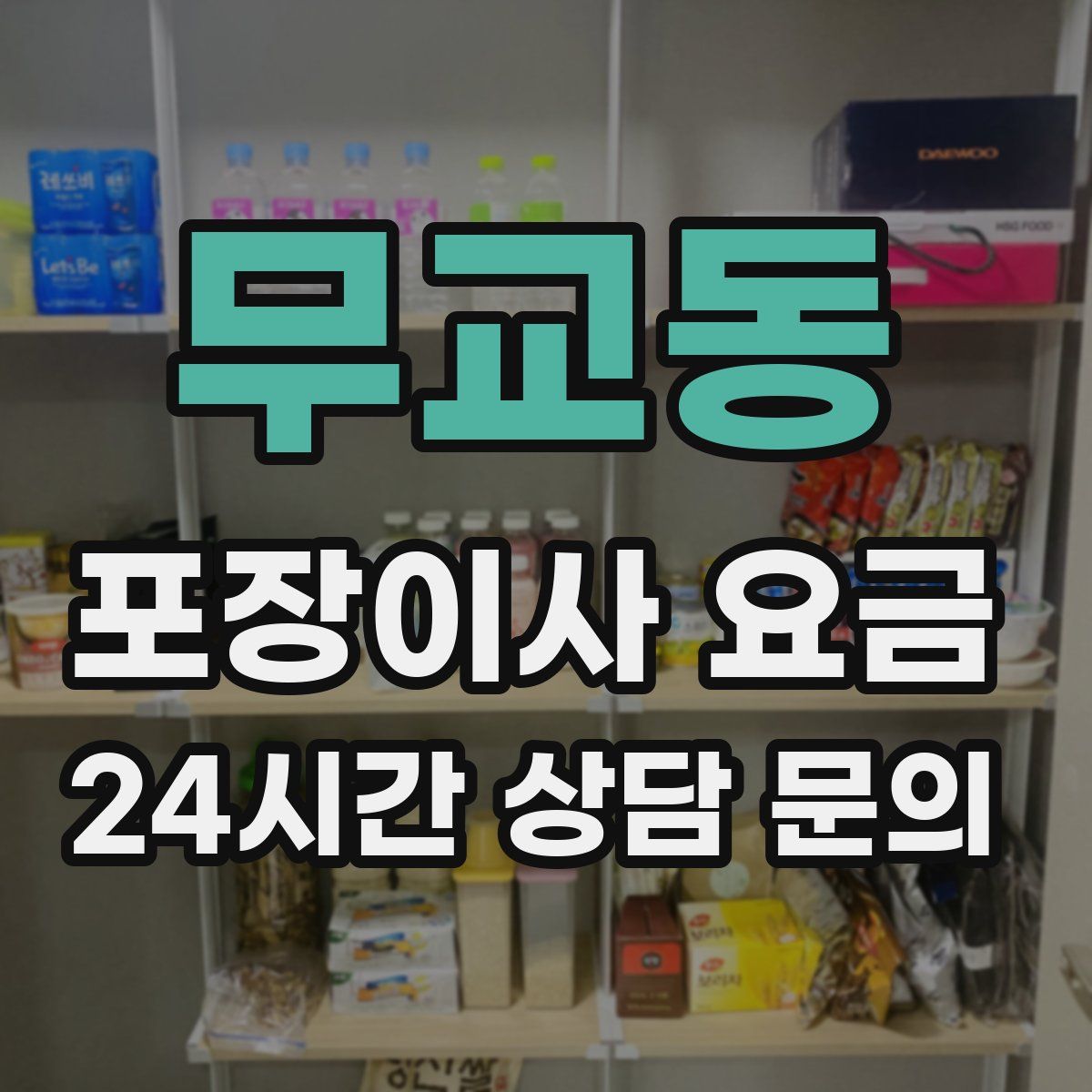 무교동 포장이사 요금