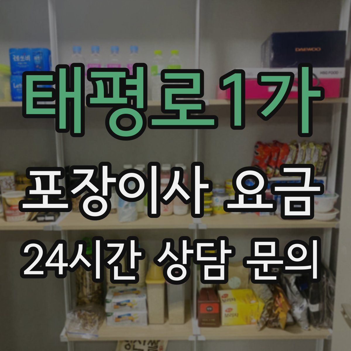 태평로1가 포장이사 요금