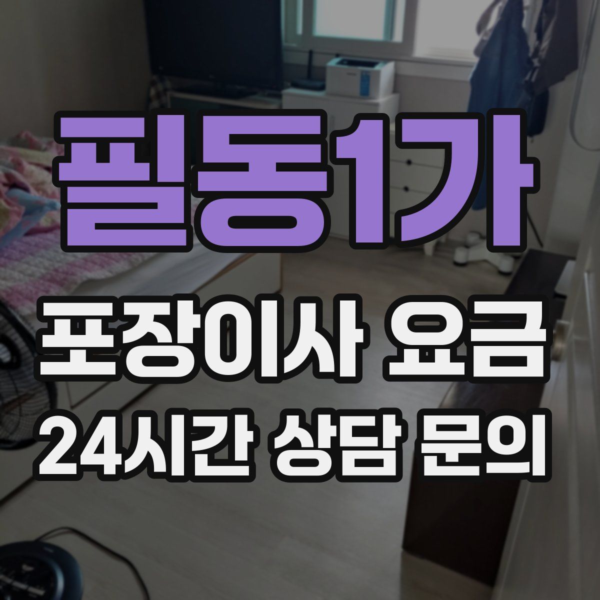 필동1가 포장이사 요금
