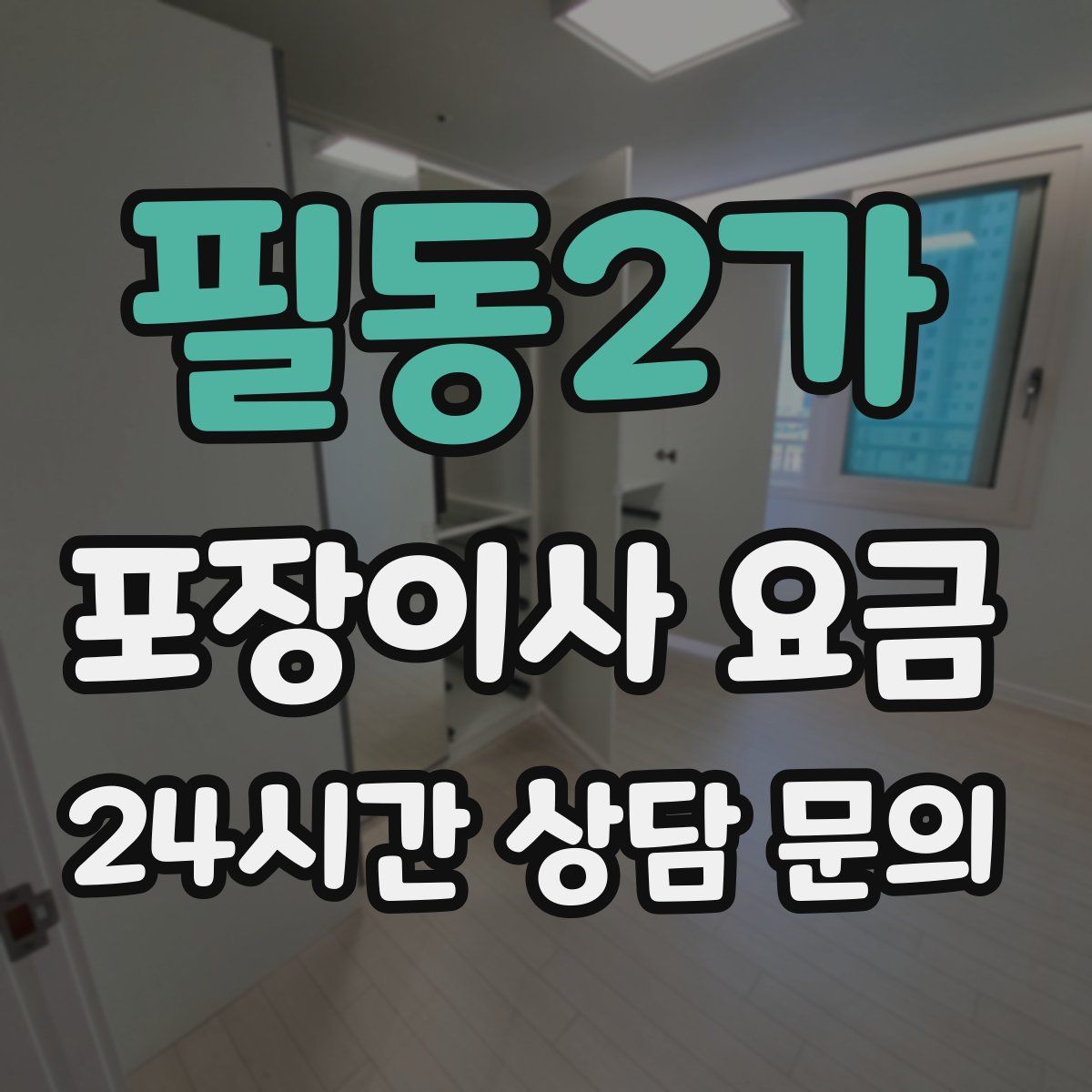 필동2가 포장이사 요금