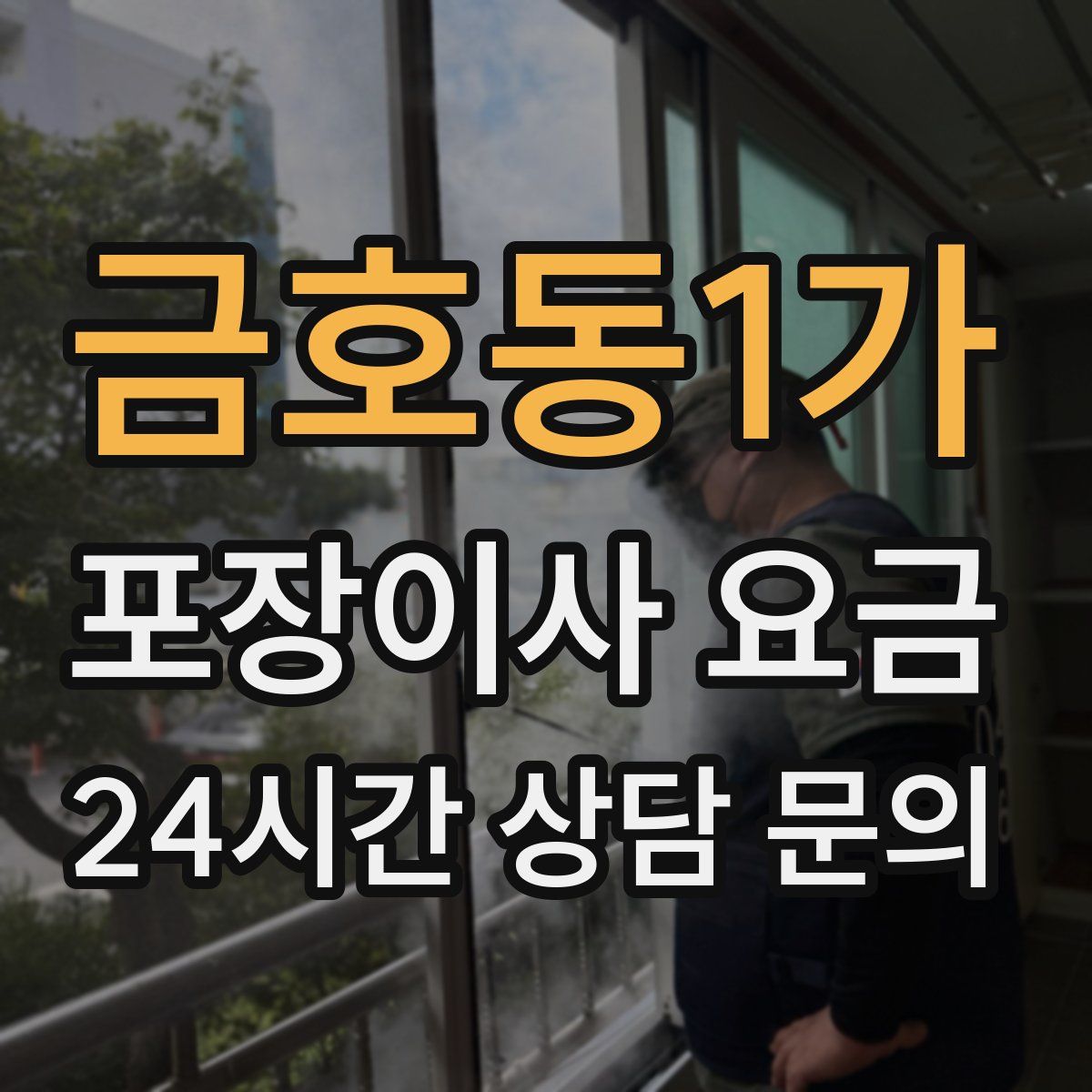 금호동1가 포장이사 요금