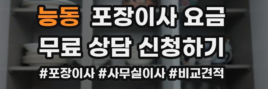 능동 포장이사 요금