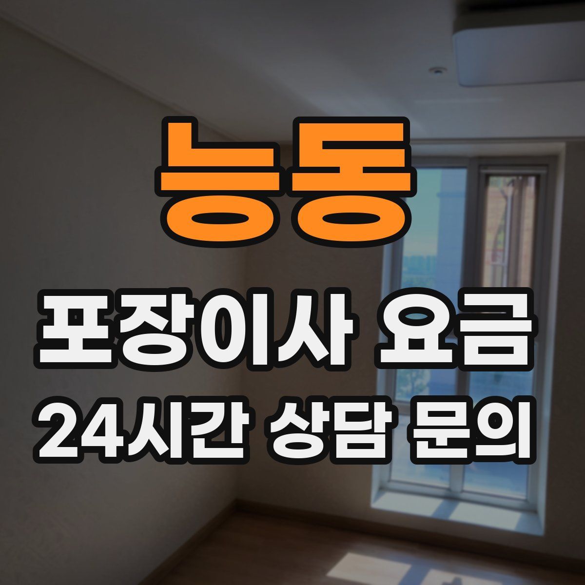 능동 포장이사 요금