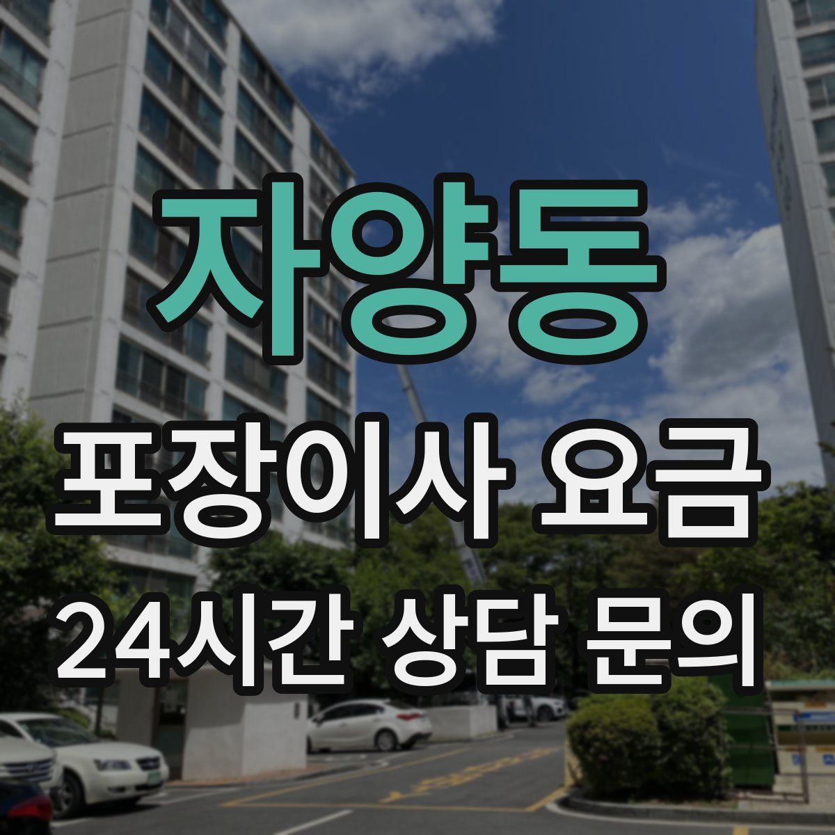 자양동 포장이사 요금