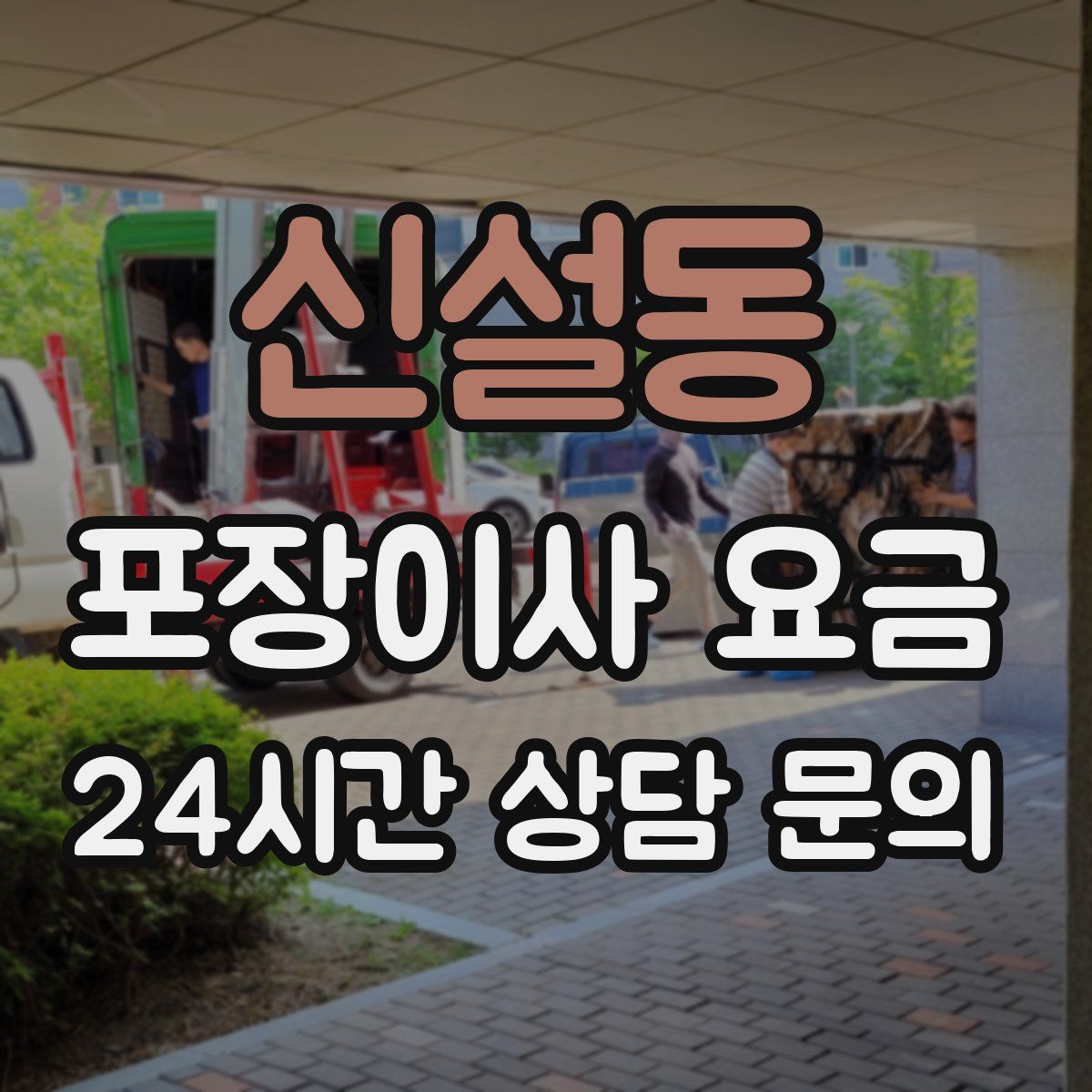 신설동 포장이사 요금