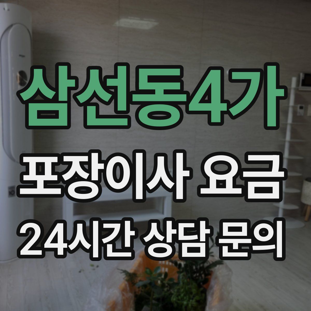 삼선동4가 포장이사 요금