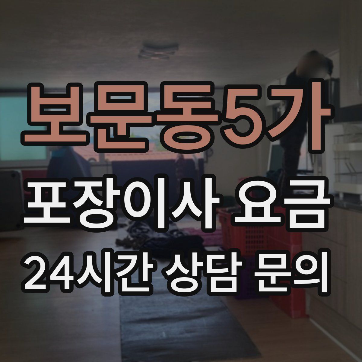 보문동5가 포장이사 요금