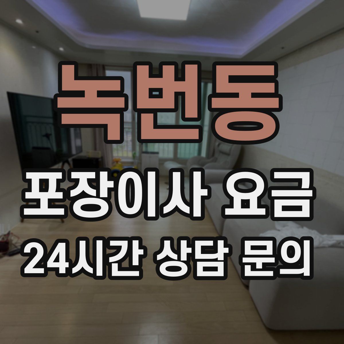 녹번동 포장이사 요금