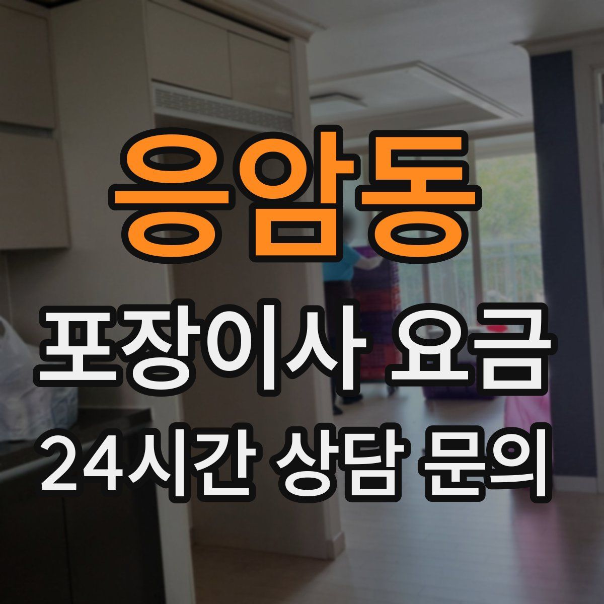 응암동 포장이사 요금