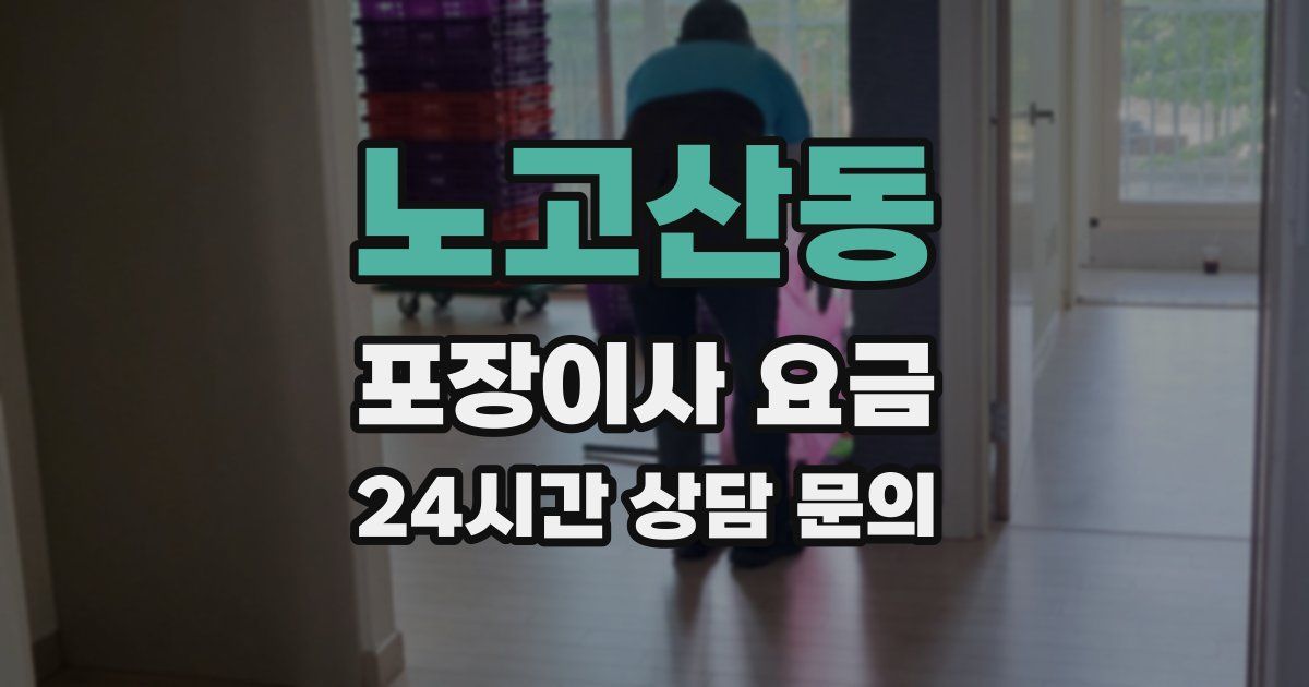 노고산동 포장이사 요금