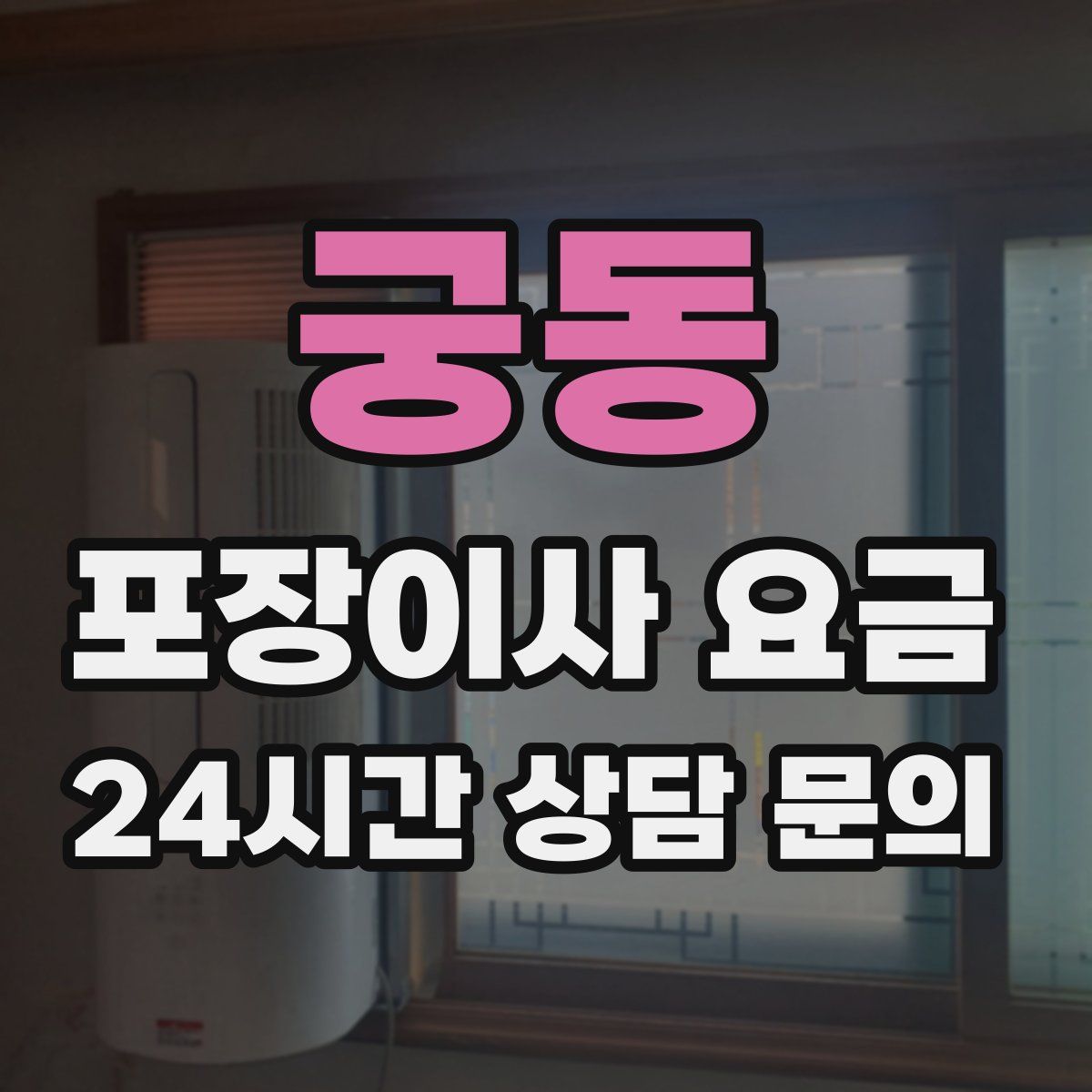 궁동 포장이사 요금