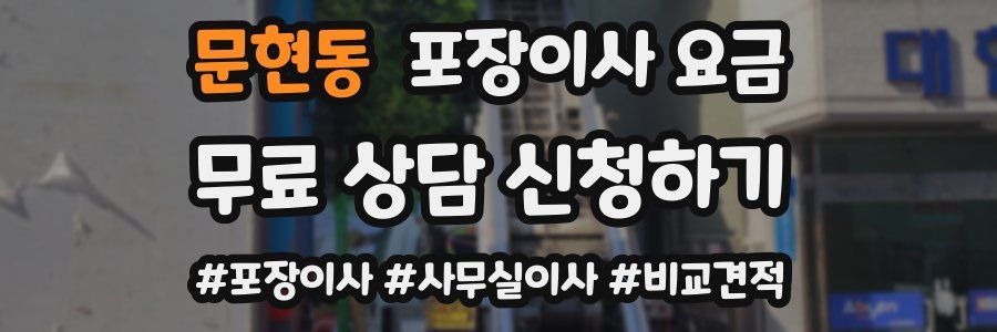 문현동 포장이사 요금