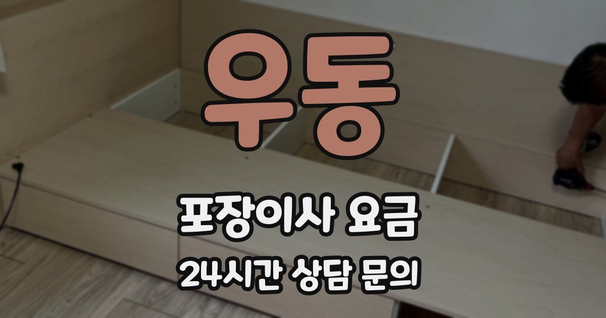 우동 포장이사 요금