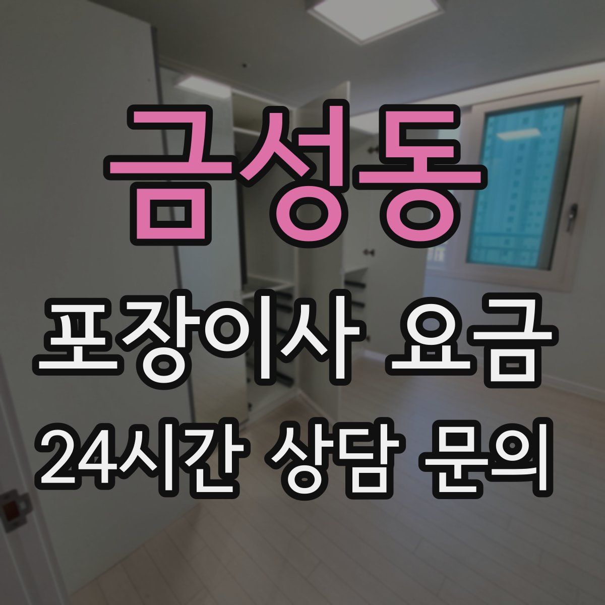 금성동 포장이사 요금