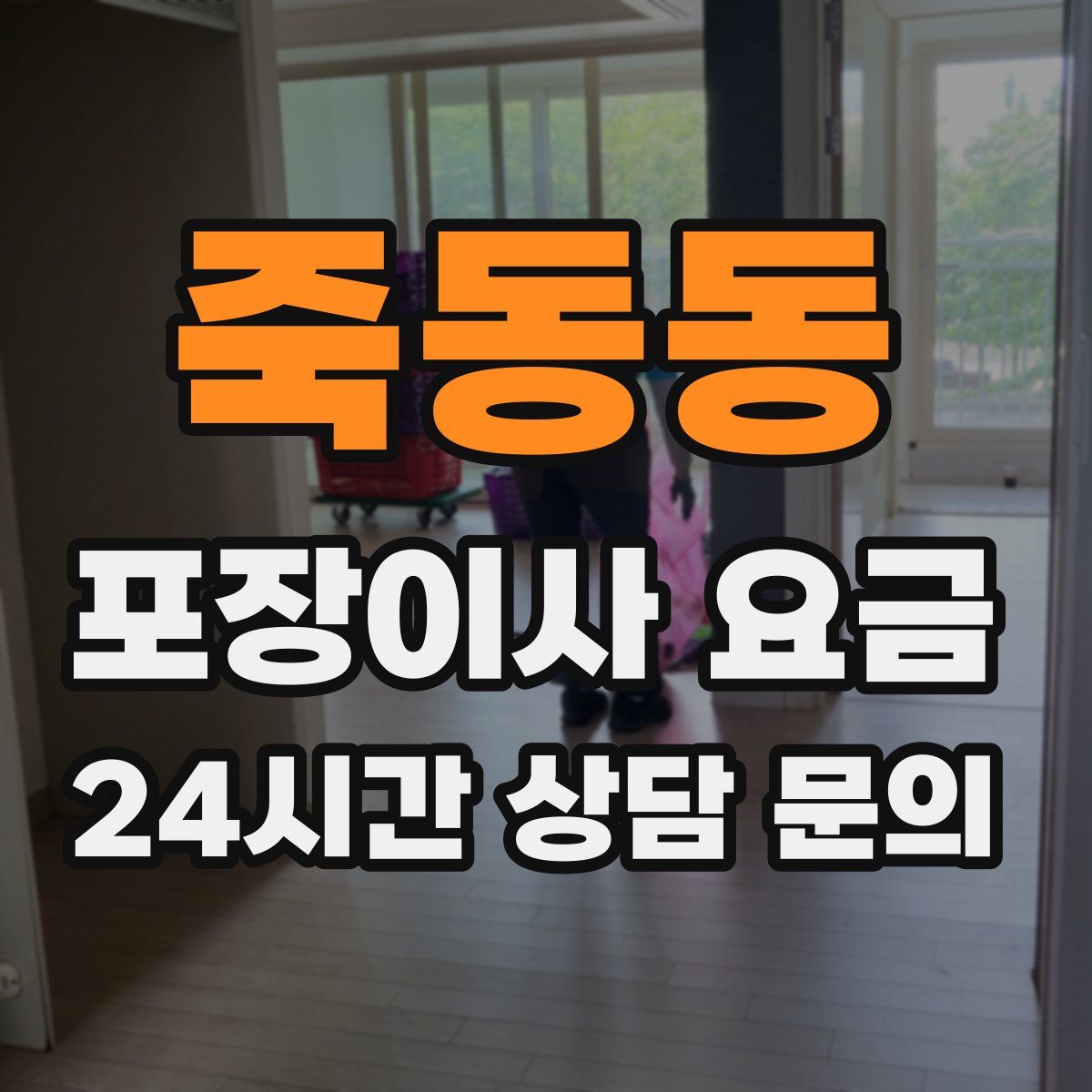 죽동동 포장이사 요금