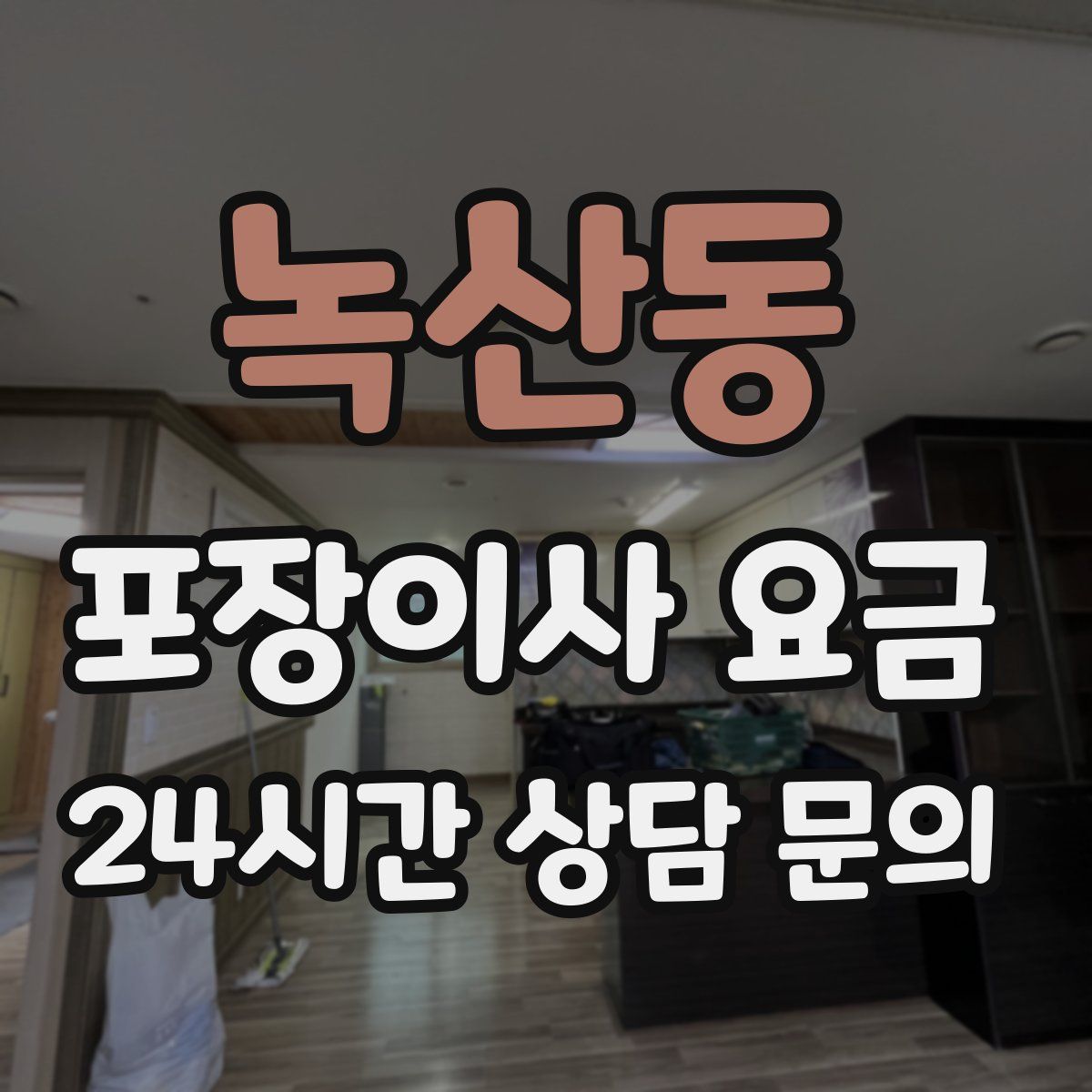 녹산동 포장이사 요금