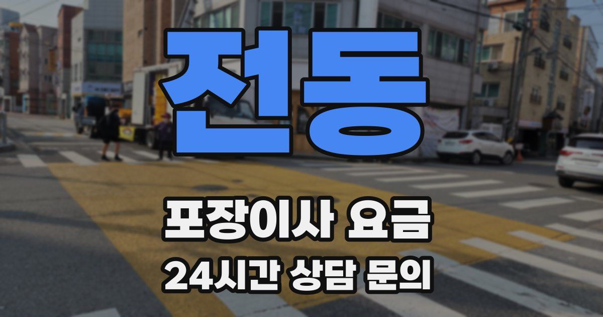 전동 포장이사 요금