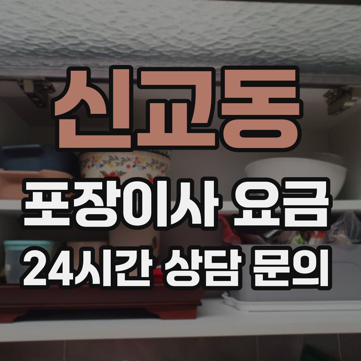 신교동 포장이사 요금