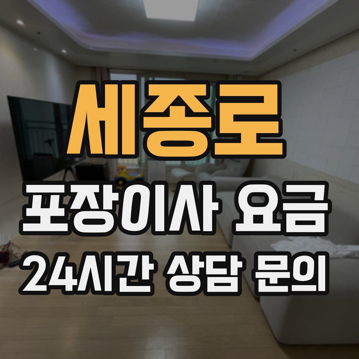 세종로 포장이사 요금