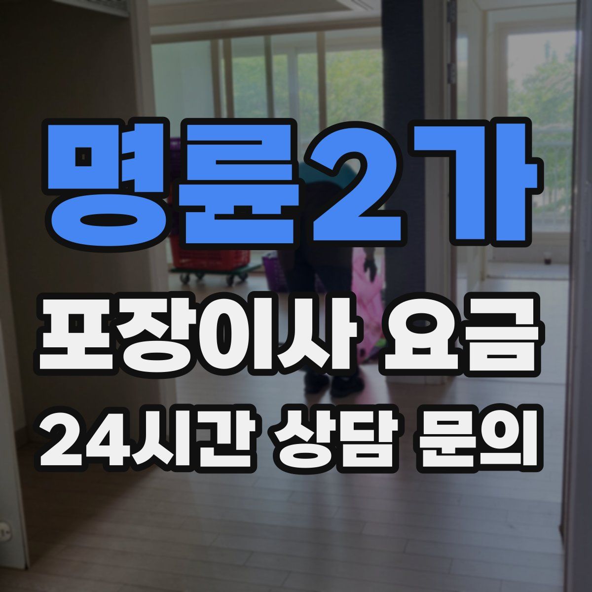 명륜2가 포장이사 요금