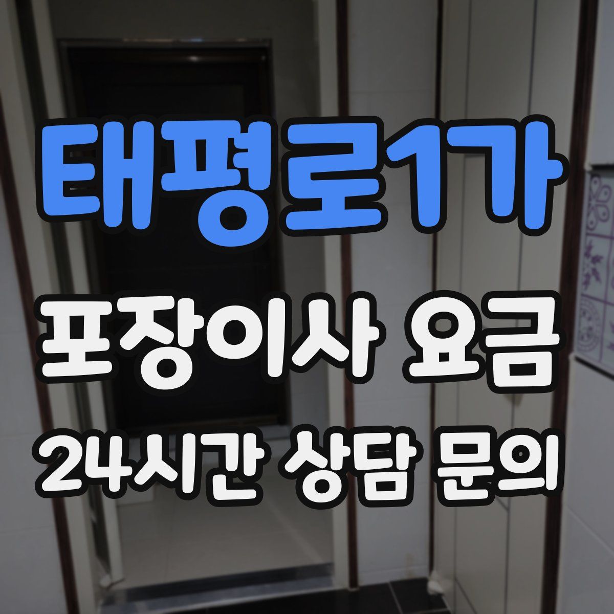 태평로1가 포장이사 요금