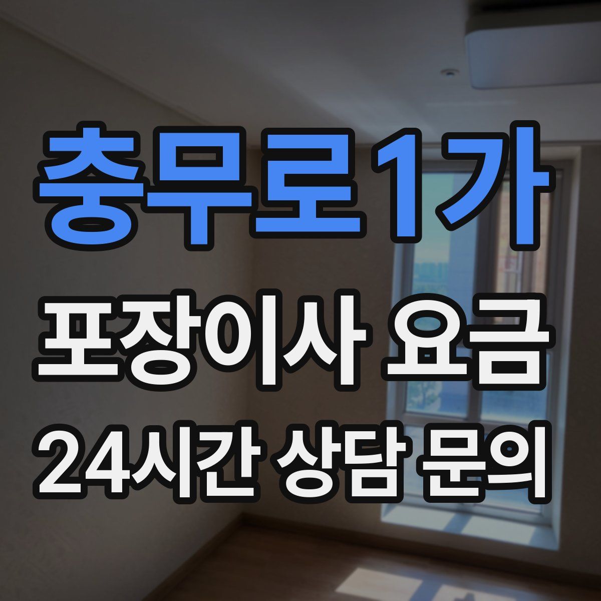 충무로1가 포장이사 요금