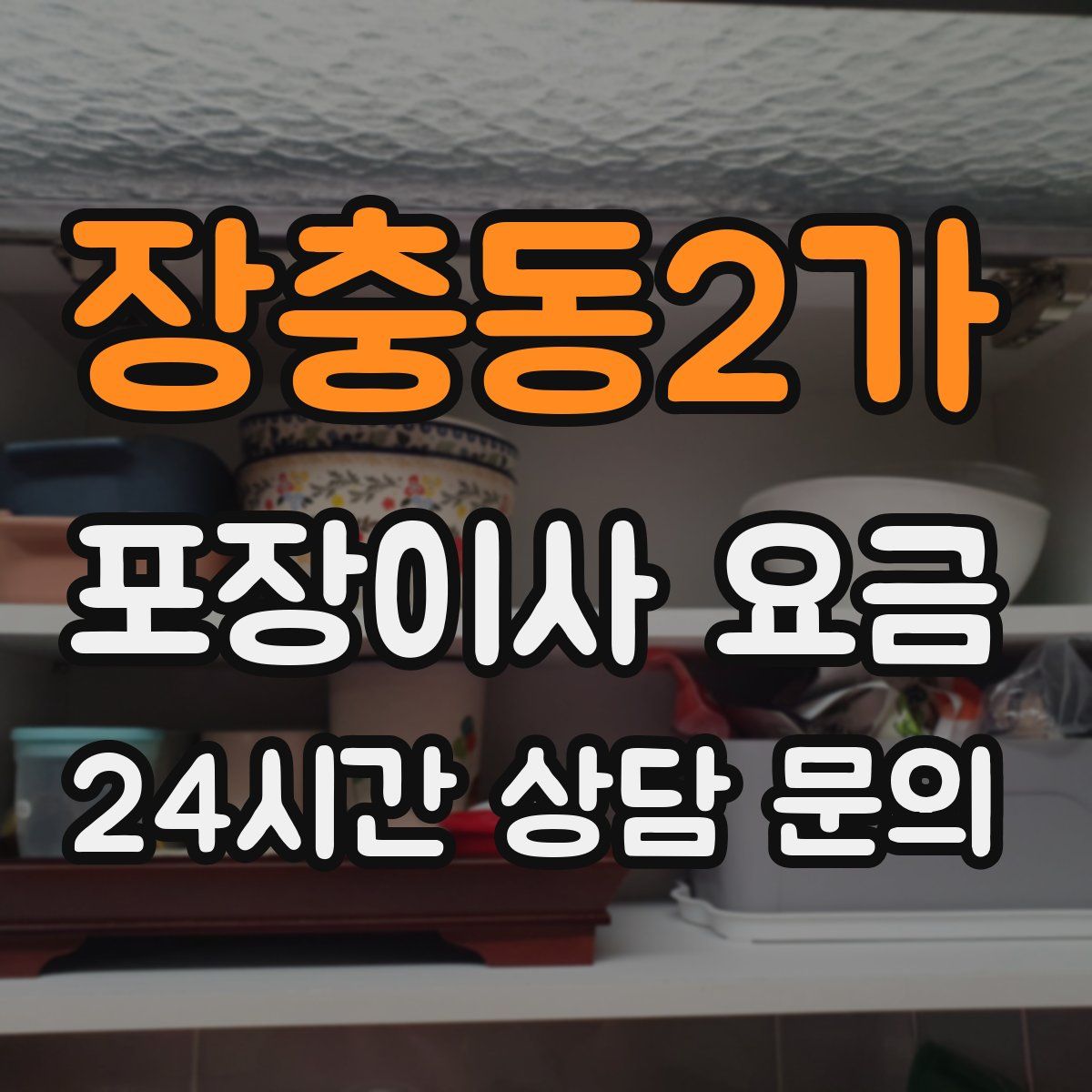 장충동2가 포장이사 요금