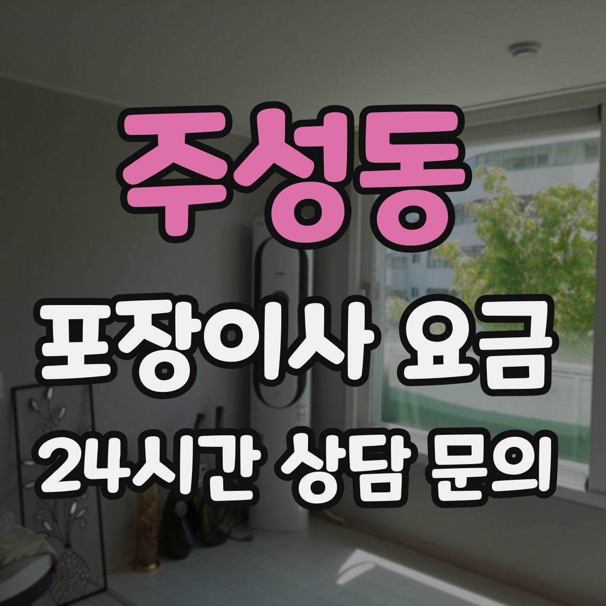 주성동 포장이사 요금