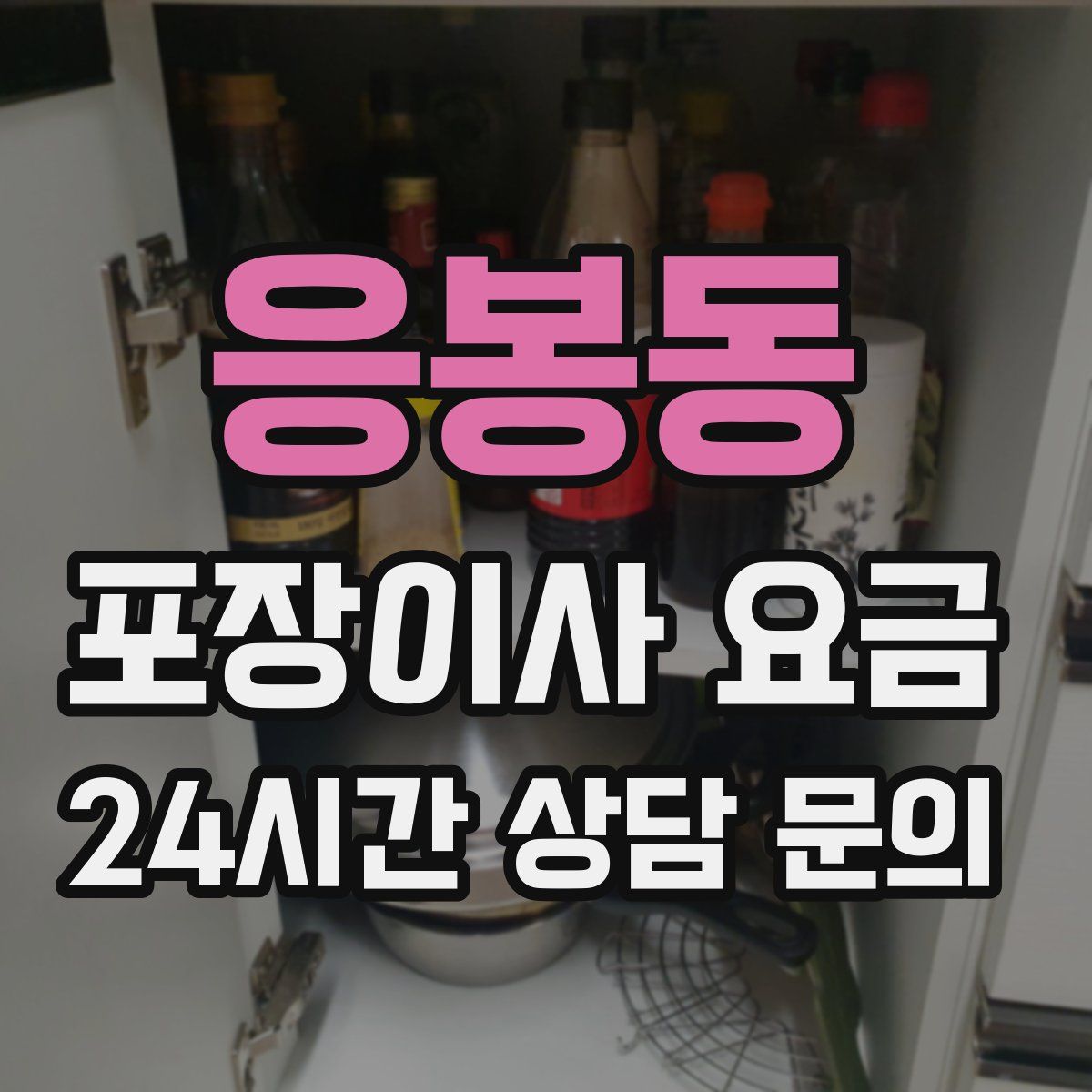 응봉동 포장이사 요금