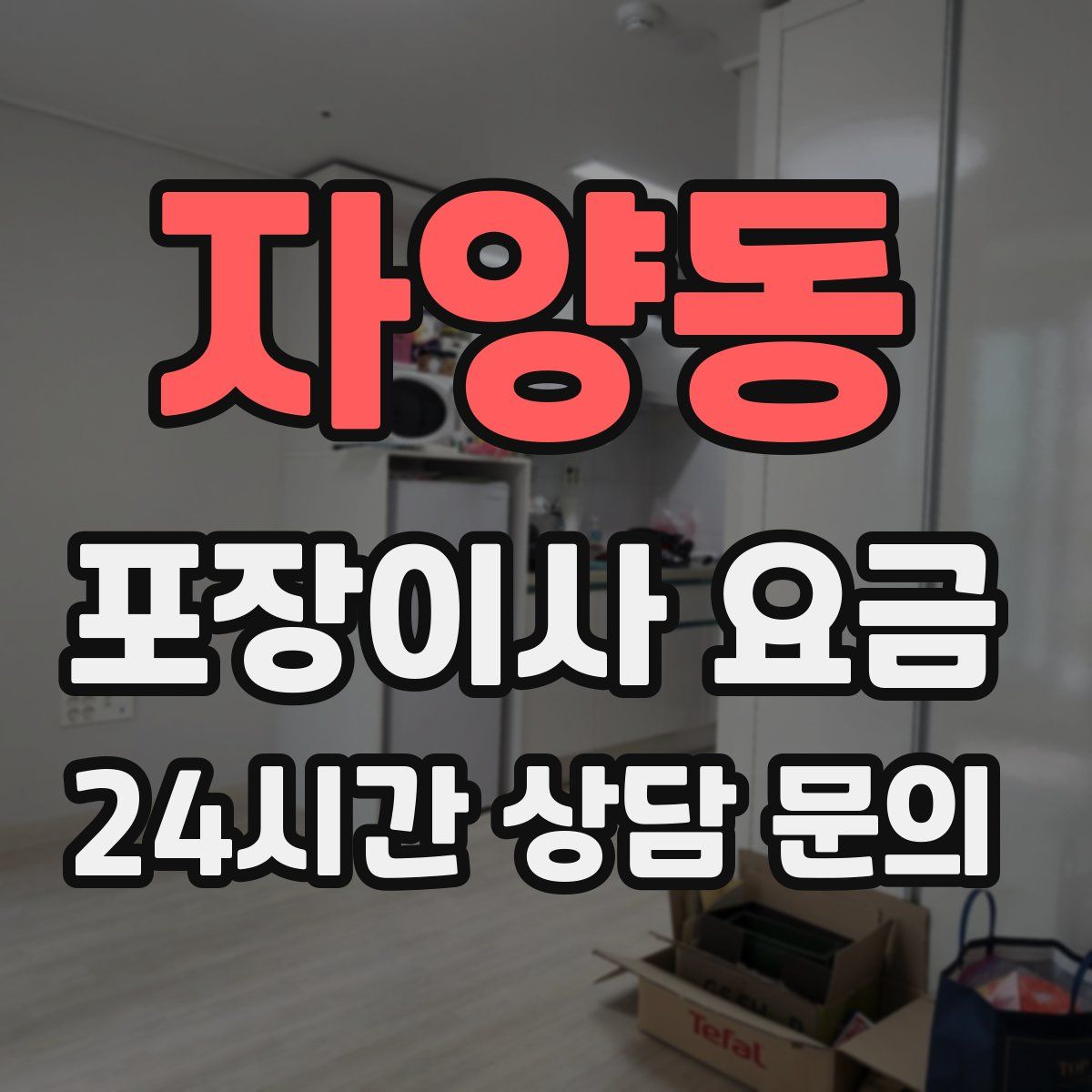 자양동 포장이사 요금